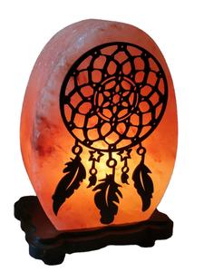 Lampe à Sel Boule Artisanale Naturelle Style Fleur Sculptée Avec Sel Rose de l'Himalaya Design Unique Fait Main - Product Image 2