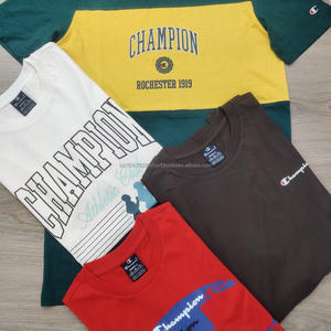 Excedentes Overrun Bordado Logo Impreso Diseños de marca sólida Envío informal Cancelar Camisetas Punto Algodón 180 GSM Hombres - Product Image 3