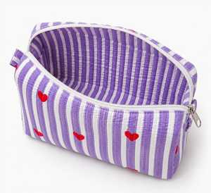 Vintage Bohemian Embroidered Cotton Fashion Waterproof Zipper Soft Handle Eco-Friendly <b>Makeup</b> <b>Case</b> Travel Pouch Veer Brand - Product Image 4