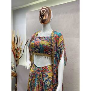 ชุดราตรีที่สวยงามชุดปาร์ตี้ที่สง่างามสวมเสื้อด้านล่างและ Koti - Product Image 2