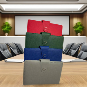 Juego de cuadernos de cuero de tapa dura personalizado de primera calidad, regalo de papelería para eventos corporativos con bolígrafo para promoción - Product Image 5