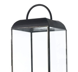 Best Selling Matt <b>Black</b> Finished Metal Candle Metal & Glass <b>Lantern</b> With Best Price for Christmas & Wedding Customized - Product Image 2