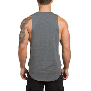 Débardeur côtelé respirant en coton premium pour homme, style streetwear, moulant, sans manches, pour la course et la gym - Product Image 2