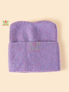 <b>Winter</b> Wholesale Wooly Beanie Hats For Adults Cartoon Pattern Beach Use Custom Logo Embroidery Acrylic/wool Knit - Product Image 6