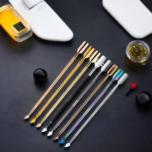 Cortacutículas Profesional de Acero Inoxidable, Raspador de Cutículas Negro, Cuchara para Empujar Cutículas, Uso en Salón, Reutilizable, Doble Uso, Suministros para Uñas - Product Image 2