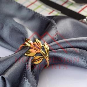 Rond de serviette de table décoratif en métal fait à la main pour les fêtes, meilleure vente en gros. - Product Image 2