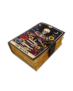 Skull Leather Grimoire Journal Handmade Gothic Vintage <b>Notebook</b> Embossed <b>Book</b> of Shadows Writing Diary Fantasy Horror Gift - Product Image 4