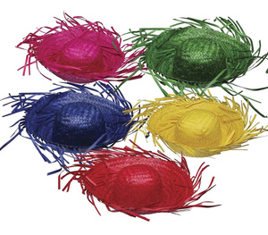 Multicolor Sombreros Hawaii Beachcomber Straw <b>Hat</b> <b>Summer</b> Festive Outdoor Party Travel Straw <b>Hat</b> Wide Brim Wholesale Export - Product Image 1
