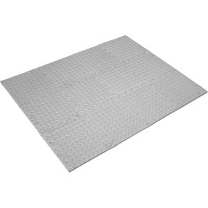 Gray <b>Interlocking</b> EVA Foam Floor Mat <b>Tile</b> Pack 12 Sq. Ft. Protective Flooring - Product Image 2
