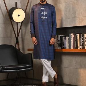 Meilleure Qualité Hommes Panjabi Porter Islamique Musulman Coton Robes Exportation Qualité Solide Motif Plus La Taille Direct Usine Bangladesh - Product Image 2