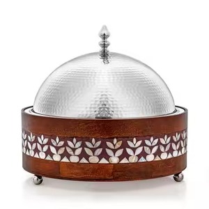 Casserole en acier inoxydable de haute qualité avec poignées, incrustation géométrique, style arabe, écologique, chauffe-plats, marmite commerciale pour hôtels - Product Image 2