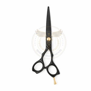 Juego de Tijeras de Peluquería Profesionales, Tijeras de Corte para Barbería y Peluquería, Kit de Tijeras de Acero Inoxidable Negro Mate - Product Image 2