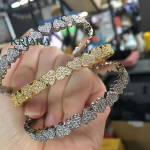 กำไลเพชรทรงหัวใจเพาะเลี้ยงในห้องปฏิบัติการ ชุบทอง 18K เงินแท้ 925 หรูหรา สำหรับทุกเพศ ใส่ได้ทุกวัน เพชรสีขาว D - Product Image 3
