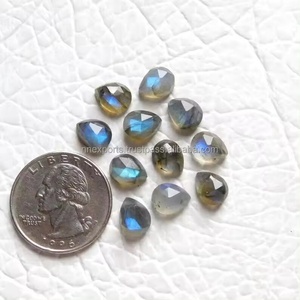Fine qualité 4x6mm naturel Labradorite Rose coupe poire lisse Cabochons pierres précieuses en vrac bijoux au prix de gros du fournisseur - Product Image 1