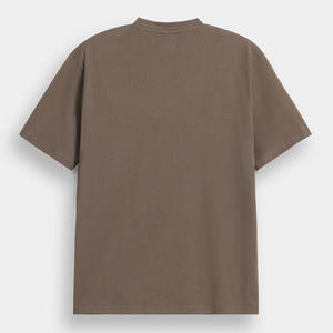 T-shirt unisexe à manches courtes bicolore en coton doux, col en V, pour l'été, 100% coton, décontracté, à porter au quotidien - Product Image 6