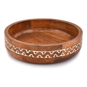 Nouvelles coupelles décoratives rondes en bois de manguier blanc de haute qualité pour une décoration rustique de la maison, des fêtes ou des tables de mariage. Excellente décoration intérieure. - Product Image 1