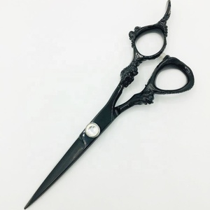 Tijeras de Corte de Pelo Rectas con Logotipo Personalizado, Kit de Peluquería para Uso en Salón y Hogar, Acero Inoxidable 9CR13, Afiladas, para Diestros, para Adelgazar el Cabello, Largas - Product Image 2