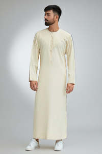 Nuevo Diseño 2026: Thobe Saudí para Hombre, Jubba Islámica, Ropa Tradicional Musulmana al por Mayor para Exportación - Product Image 2