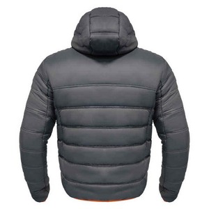 Veste matelassée légère à capuche pour homme, vêtement d'extérieur chaud et isolé pour l'hiver, avec fermeture éclair intégrale et poches latérales - Product Image 6