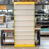 Étagère murale moderne en verre et métal, amovible, légère, design recyclable, présentoir de vente au détail, usine OEM du Vietnam