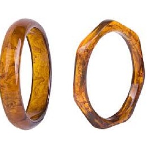 Brazalete de Resina Ecológico Hecho a Mano en India con Diseño Único Personalizable, Joyería Clásica de la Mejor Calidad - Product Image 3
