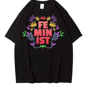 เสื้อยืดคอตตอนโอเวอร์ไซส์พิมพ์ลายพัฟฟ์แบบกำหนดเอง สไตล์อเมริกัน ยูนิเซ็กส์ แขนสั้น พิมพ์ลายตามสั่ง เสื้อยืดลำลองสำหรับผู้หญิง คอกลม ฟิตเนส - Product Image 1