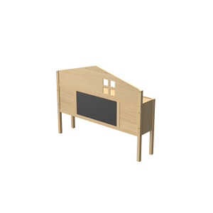 Testiera letto Montessori naturale a grandezza naturale con armadio contenitore, liberamente configurabile per letti per bambini - Product Image 4