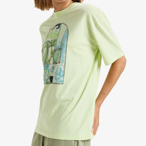 เสื้อยืดผู้หญิงผ้าฝ้าย พิมพ์โลโก้ได้ แฟชั่นสีพื้น สวมใส่สบาย ทรงเข้ารูป ระบายอากาศดี แขนสั้น คุณภาพสูง ขายส่ง น้ำหนัก 220 กรัม - Product Image 3