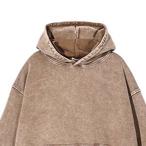 Sudadera con Capucha Extra Grande para Hombre, 100% Algodón, Felpa, Otoño, con Bolsillos, Lisa y Personalizable, Venta al Por Mayor OEM - Product Image 2