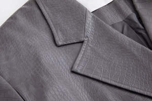 Chaquetas de Piel de Oveja para Mujer, Diseño OEM, Tela de Nailon Teñida Transpirable, Alta Calidad, Mangas Largas, Buen Precio - Product Image 6