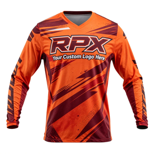 Nueva Camiseta de Motocross de Manga Larga con Sublimación Completa, Secado Rápido, Diseño Impreso - Product Image 1
