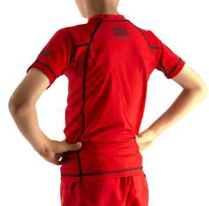 เสื้อรัดรูปสำหรับเด็กสำหรับกีฬายิวยิตสู ปี 2026 ขายส่ง เสื้อสำหรับฝึกซ้อมแบบไม่ใช้เสื้อคลุม (No Gi) เสื้อรัดรูปสำหรับการต่อสู้แบบ MMA  รับสั่งทำลายพิมพ์แบบ Sublimation - Product Image 2
