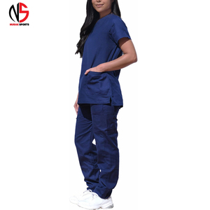 Tenues de Travail – Ensembles d'Uniformes d'Infirmières d'Hôpital à Manches Courtes et Col en V avec Logo Personnalisé chez NURAK 2026 - Product Image 4