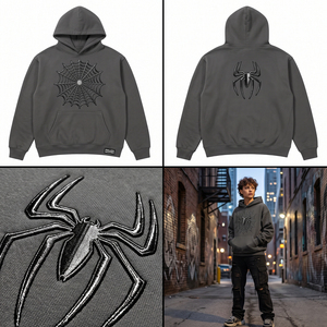 Sweat à capuche unisexe en molleton épais avec impression graphique et mousse gonflée, personnalisable OEM/ODM, style streetwear, vente en gros - Product Image 4