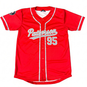 Ensembles de maillots de baseball personnalisables unisexes pour adultes, en polyester par sublimation, séchage rapide, respirants, uniformes de sport, grandes tailles, transfert thermique - Product Image 1