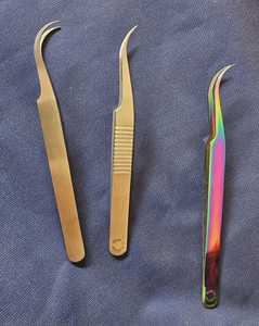 Professional Stainless Steel Tweezers Set H1 H7 D1 D8 Straight Flat Pointed Tip Cuticle Cutter Luxury <b>Nail</b> <b>Tool</b> Finger Use Adult - Product Image 6