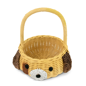 Amazing Dog Toy Storage Basket Kids Room Furniture Handwoven Rattan Craft Cute Animal Shape Organizer Storage <b>Bin</b> Wholesale - Product Image 3
