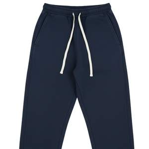 Conjunto de Sudadera Polo y Jogger de Algodón Grueso Lavado Azul Marino para Hombre, Pantalones Deportivos de Moda Urbana con Cuello Acanalado - Product Image 3