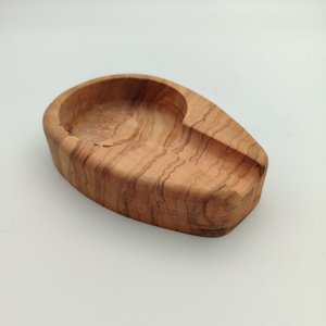 Cendrier de bureau rond en bois, design minimaliste, porte-cigares, usage domestique, finition bois naturel - Product Image 3