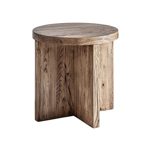 <b>Rustic</b> Wooden Coffee Table Handmade Solid Wood Round Top Living Room Furniture Natural Finish Durable Eco-Friendly - Product Image 1