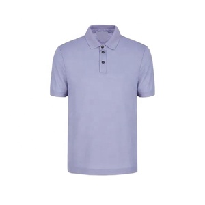 Chemises en tricot de haute qualité pour hommes, 100% coton, séchage rapide, style décontracté chic, manches courtes, décoration boutonnée disponible, teinture unie, 180g - Product Image 1