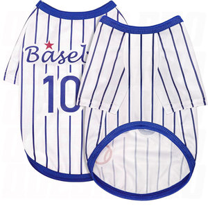 Sleeveless <b>Baseball</b> Style Dog Shirt Comfortable Polyester Pet Apparel with Breathable Stretchy Fabric Fit Small Medium Large - Product Image 6