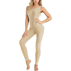 NUEVO Mono de Verano 2026 para Mujer, Mono de Yoga Personalizado de Punto Acanalado, Sin Mangas, de Color Sólido - Product Image 2