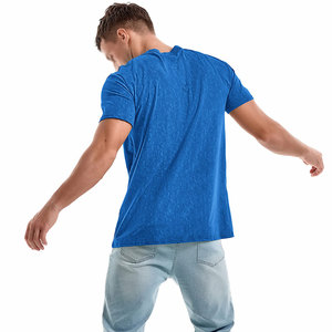 Camiseta Ringer para Hombre de Fabricantes de Productos, Color Personalizado, Estilo Vintage Desgastado y Roto, Camiseta Informal para Interiores y Exteriores, Estilo Urbano - Product Image 2