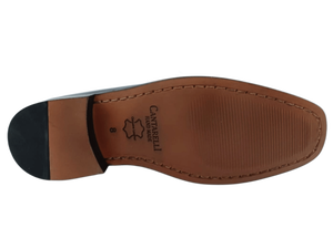 Chaussures habillées noires pour hommes en cuir de vachette, à lacets, bout pointu, pour le bureau et la carrière, couleur unie, semelle HM, toutes saisons - Product Image 5