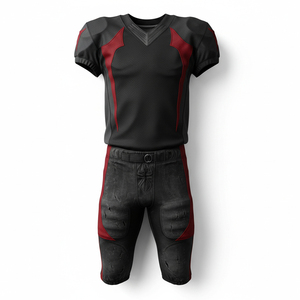 ชุดยูนิฟอร์มอเมริกันฟุตบอลแบบสั่งทำพิเศษ พิมพ์ลายแบบซับลิเมชั่น เนื้อผ้าตาข่ายระบายอากาศได้ดี ทนทาน เหมาะสำหรับทีมกริดริออน ทั้งเด็กและผู้ใหญ่ - Product Image 1