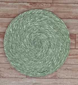 Alfombras de Yute Trenzado Natural |   Tapetes Cuadrados Tejidos a Mano Ecológicos y Contemporáneos para Encimeras de Cocina, Hogar Sostenible - Product Image 2