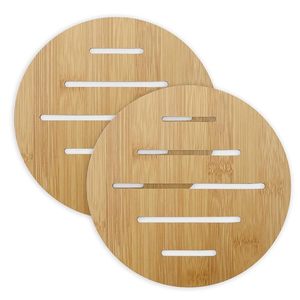 Posavasos de Bambú Ecológicos, Resistentes al Calor, para Ollas y Sartenes, para Mesa de Comedor y Cocina - Product Image 1