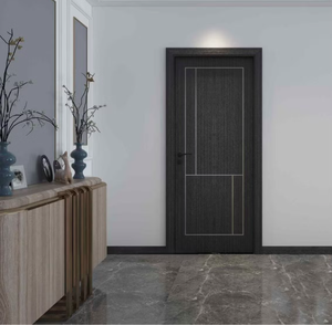 Puerta Principal Personalizada para Casa o Taller, Puerta de Madera MDF Lisa, Retención de Color Perfecta, Material de PVC Impermeable - Product Image 1