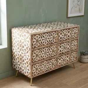 Mesa de Centro Rectangular con Incrustaciones de Hueso, Diseño Moderno, Hecha a Mano en India, Ecológica, de la Mejor Calidad, Estilo Elegante, Precio al por Mayor - Product Image 5